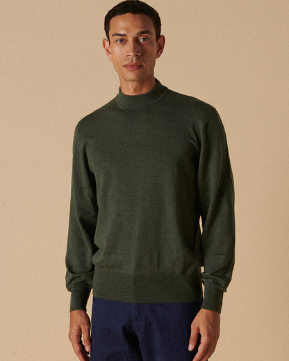 Merino High Neck Crew Fir