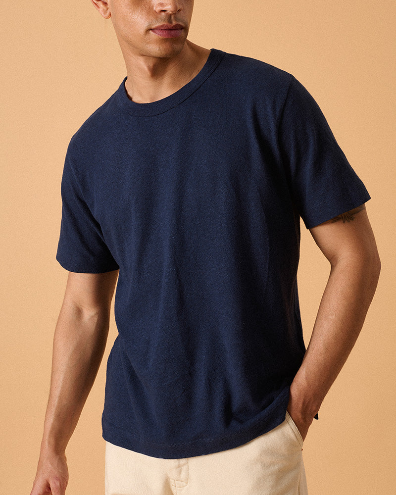 MbS X OF T Shirt Ink Blue