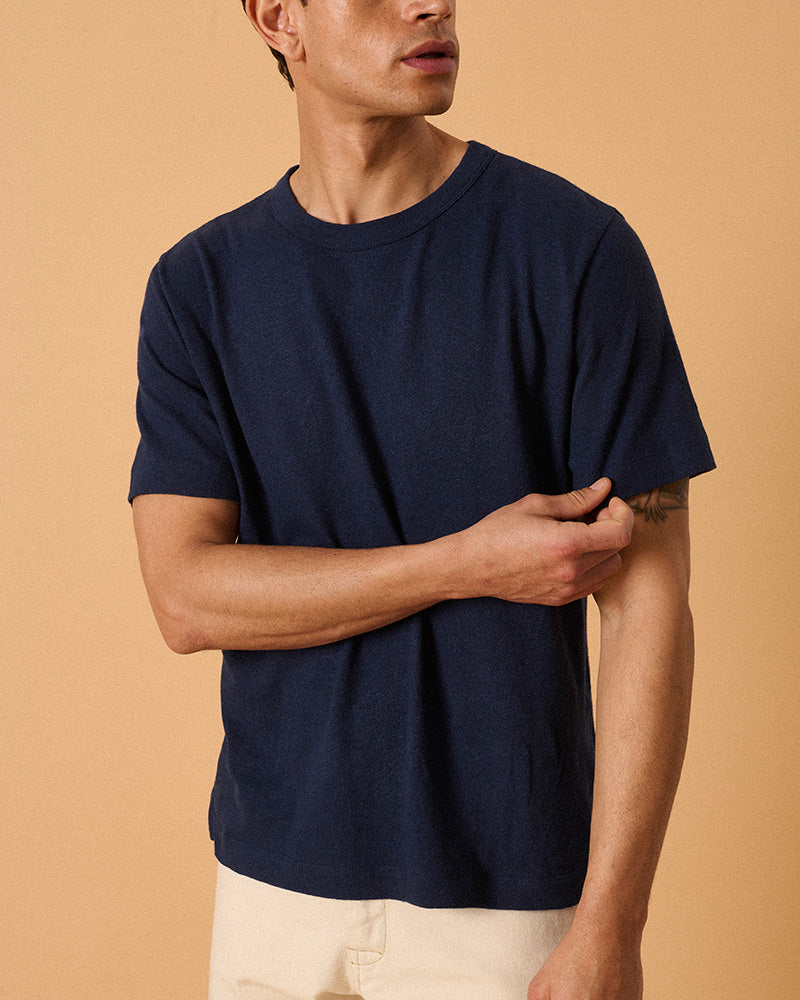 MbS X OF T Shirt Ink Blue