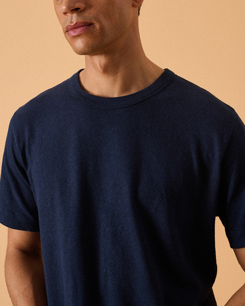 MbS X OF T Shirt Ink Blue