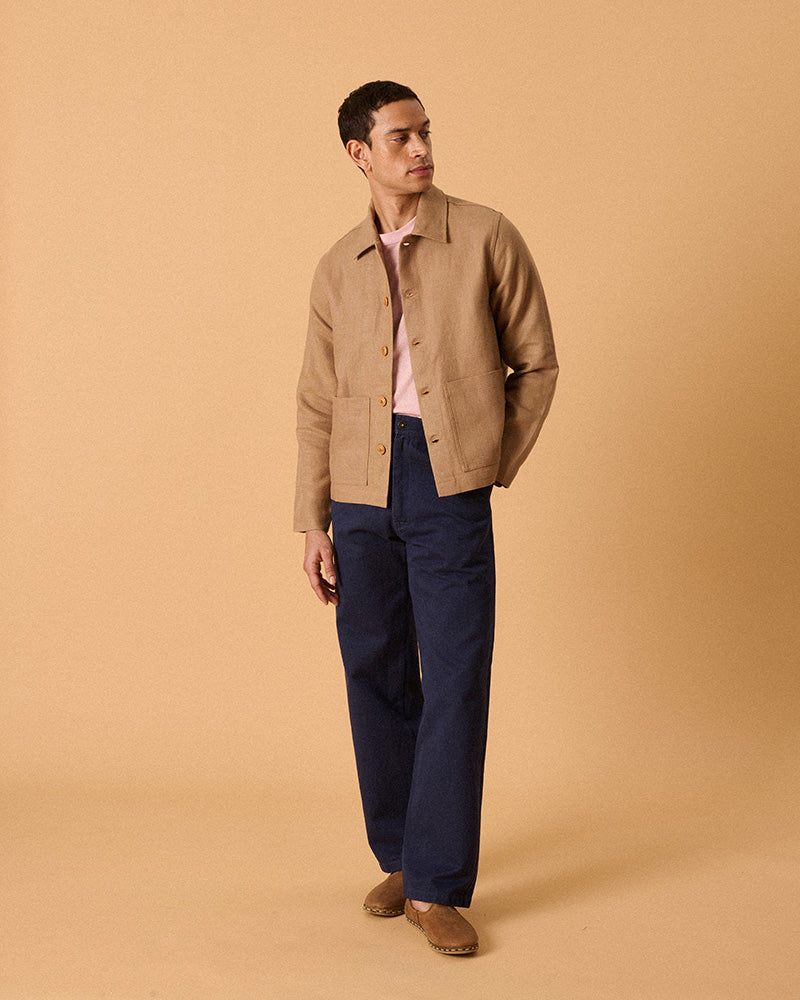 MbS X OF Worker's Jacket Desert Brown