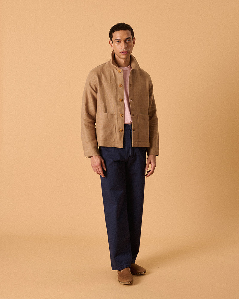 MbS X OF Worker's Jacket Desert Brown