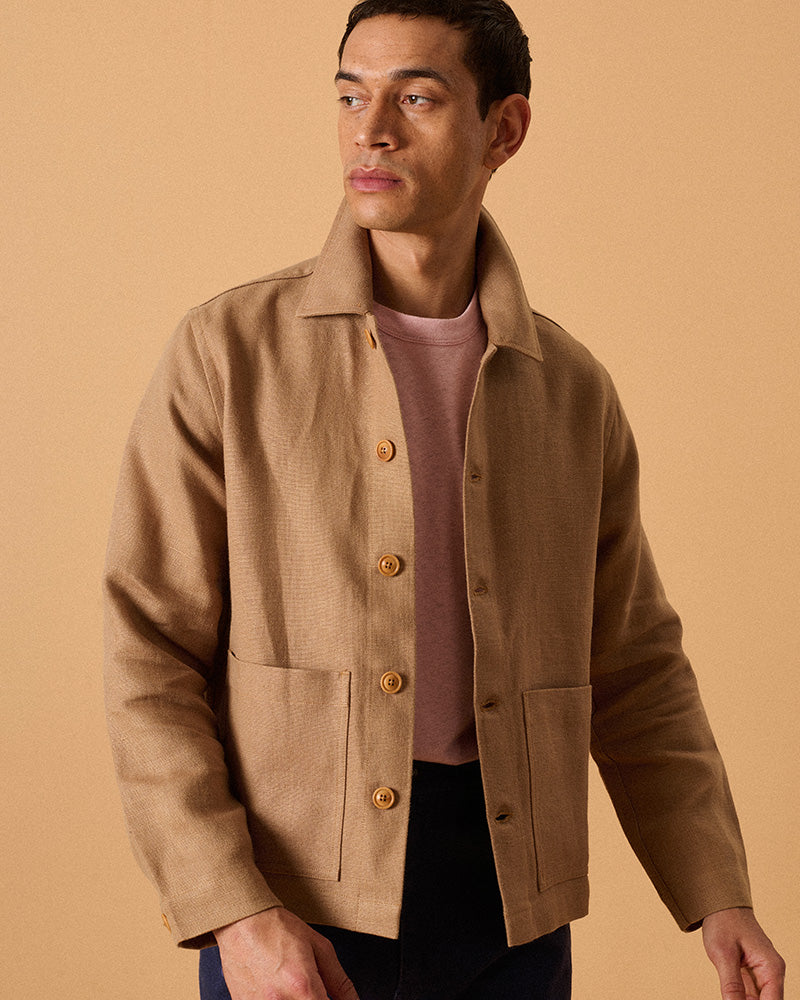 MbS X OF Worker's Jacket Desert Brown