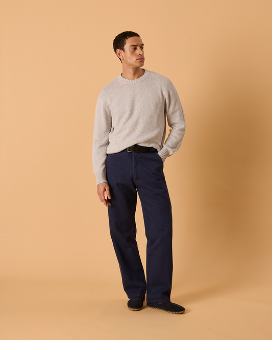 Cotton Crewneck Shoreline Grey