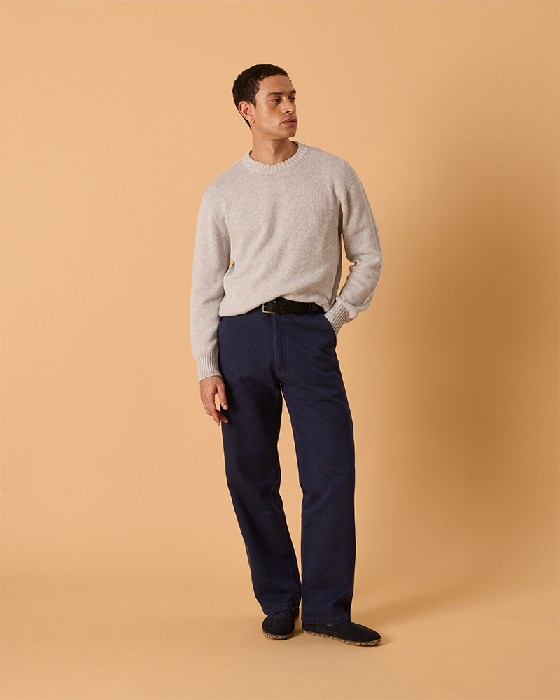 Cotton Crewneck Shoreline Grey