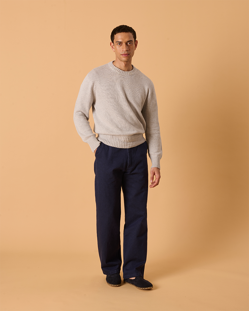 Cotton Crewneck Shoreline Grey