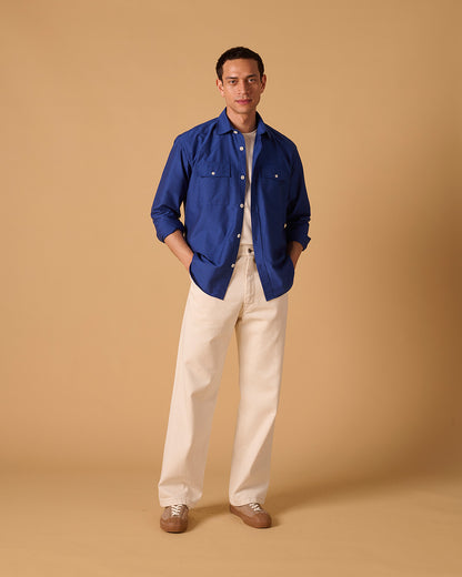 Organic Cotton Western Shirt Royal Oxford