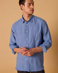 Linen Signature Shirt Cornflower
