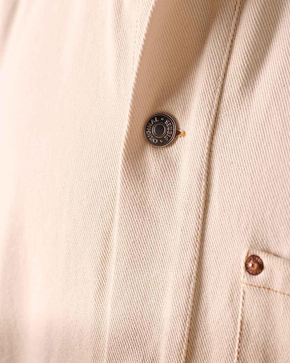 Organic Denim Cowboy Smock Ecru