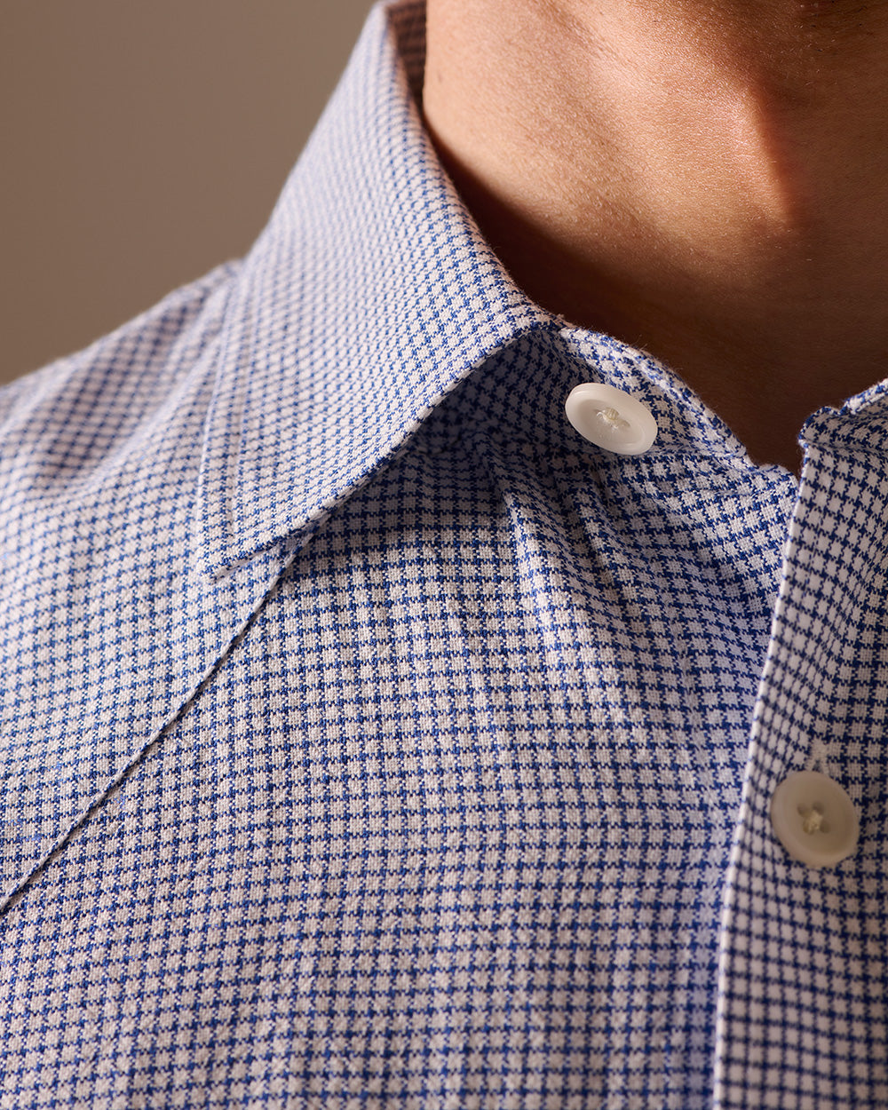 Western Shirt Classic Blue Pin Check