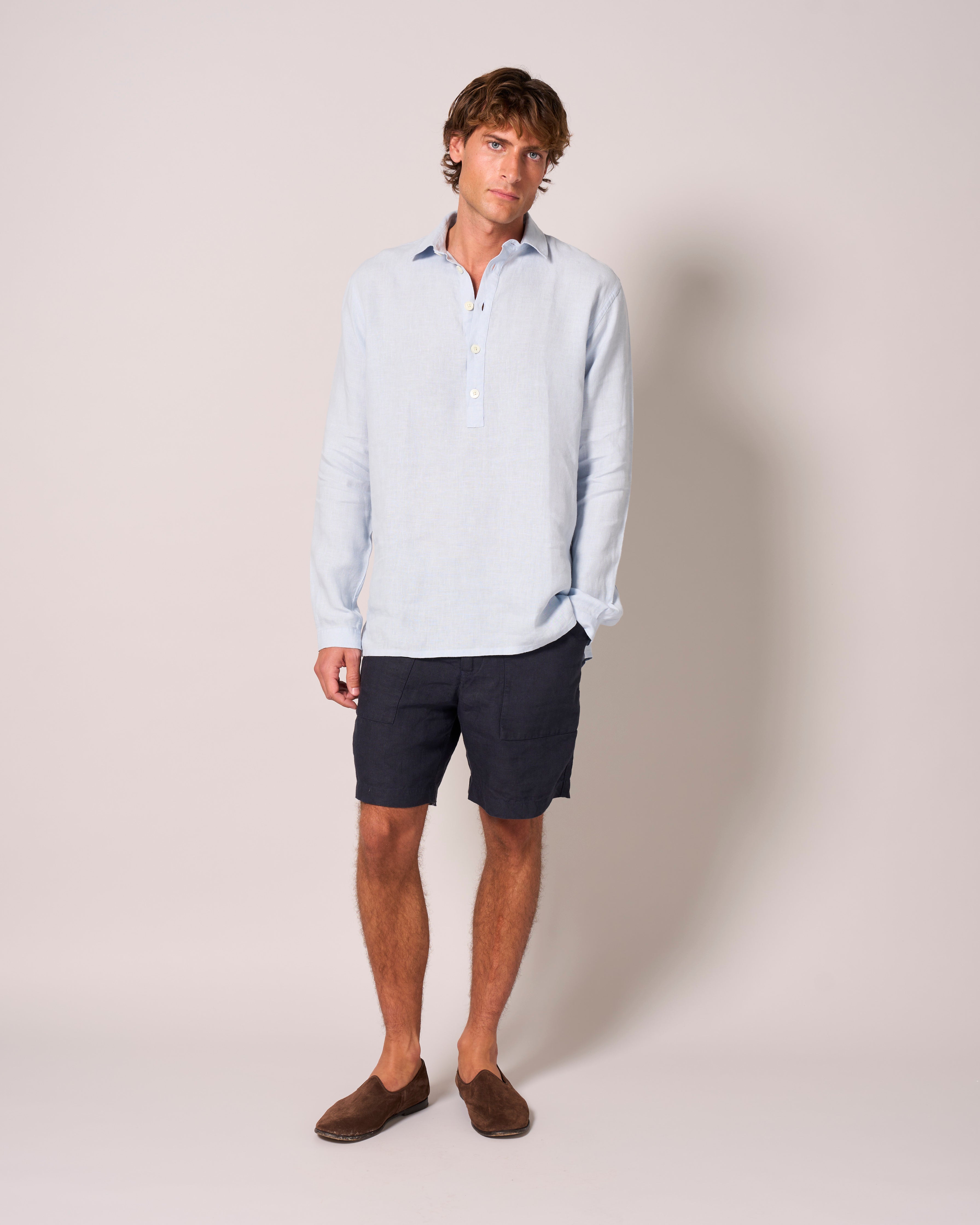 Patch Pocket Shorts Navy Blue