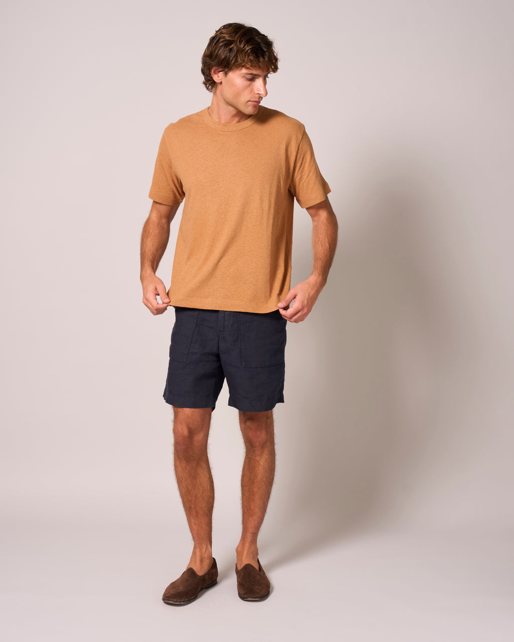 Patch Pocket Shorts Navy Blue