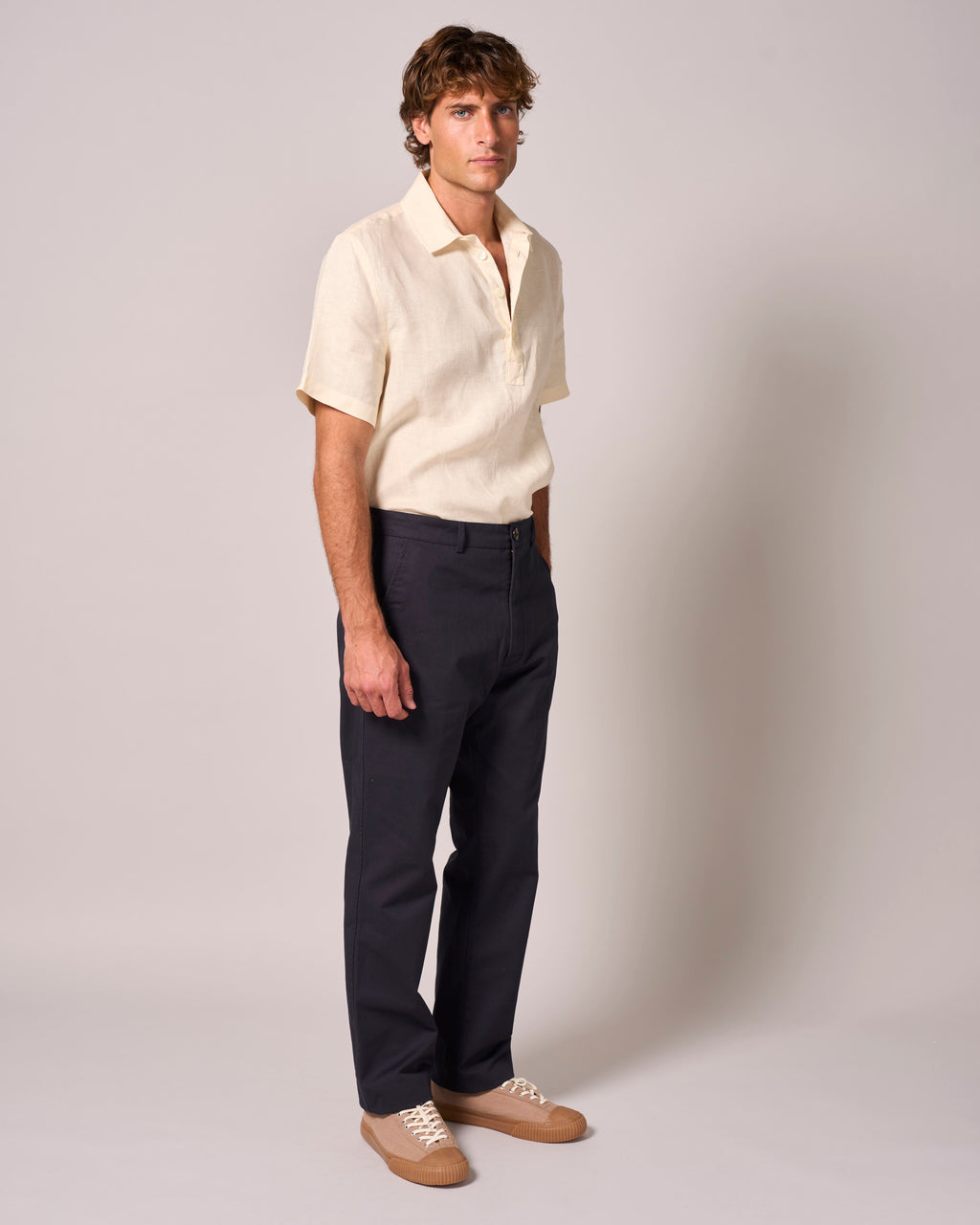 Cotton Chino Trouser Navy