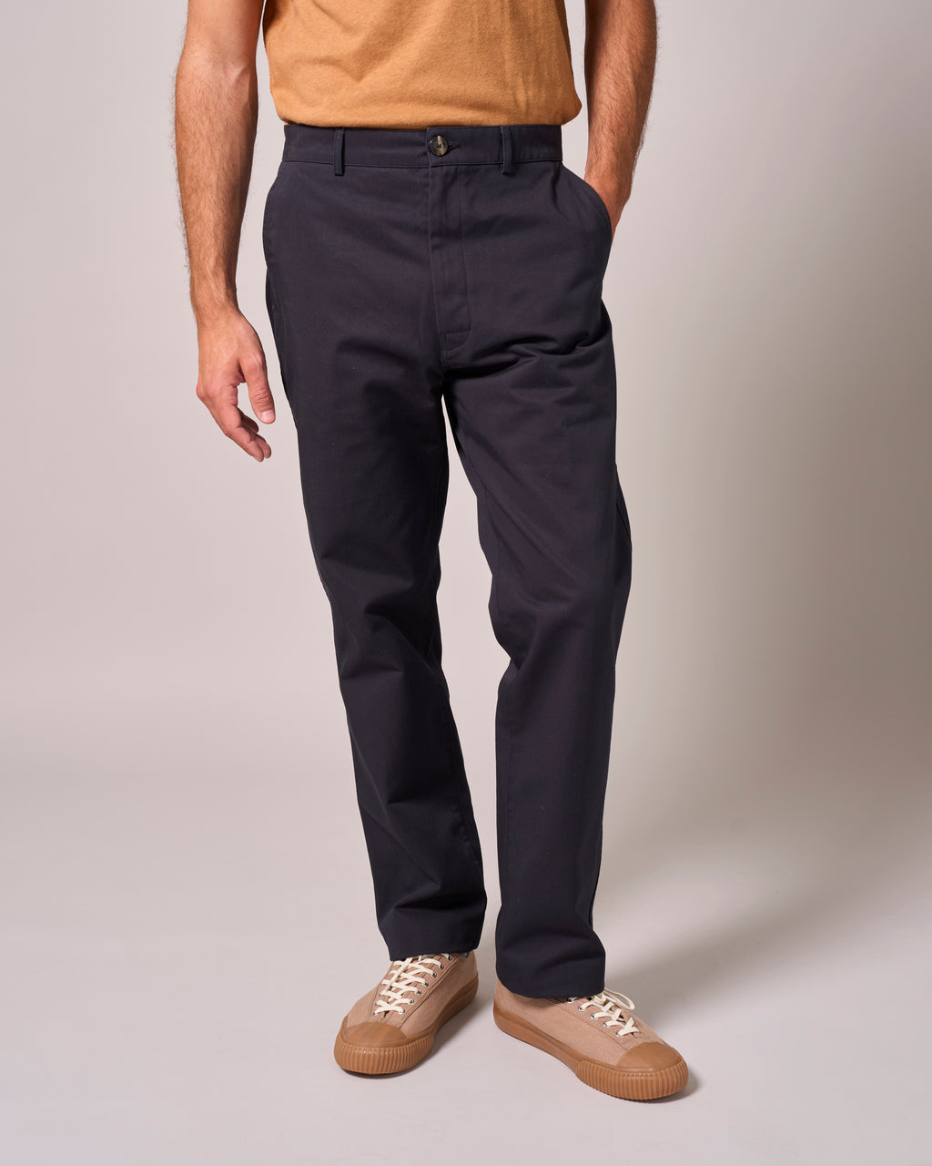 Cotton Chino Trouser Navy