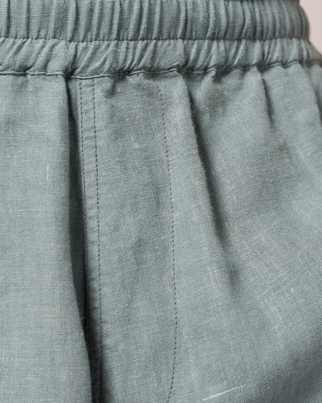 Linen Easy Shorts Soft Jade