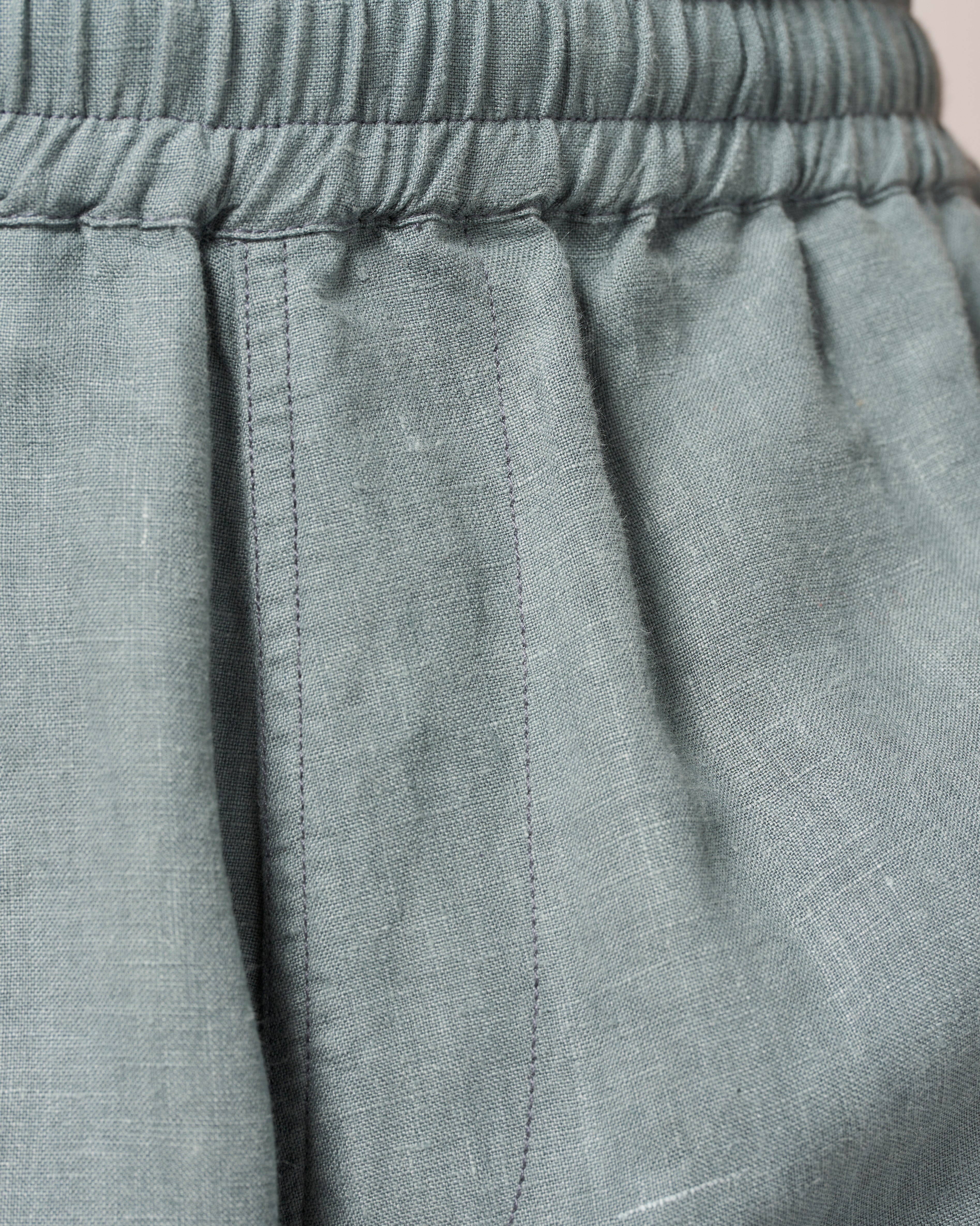 Linen Easy Shorts Soft Jade
