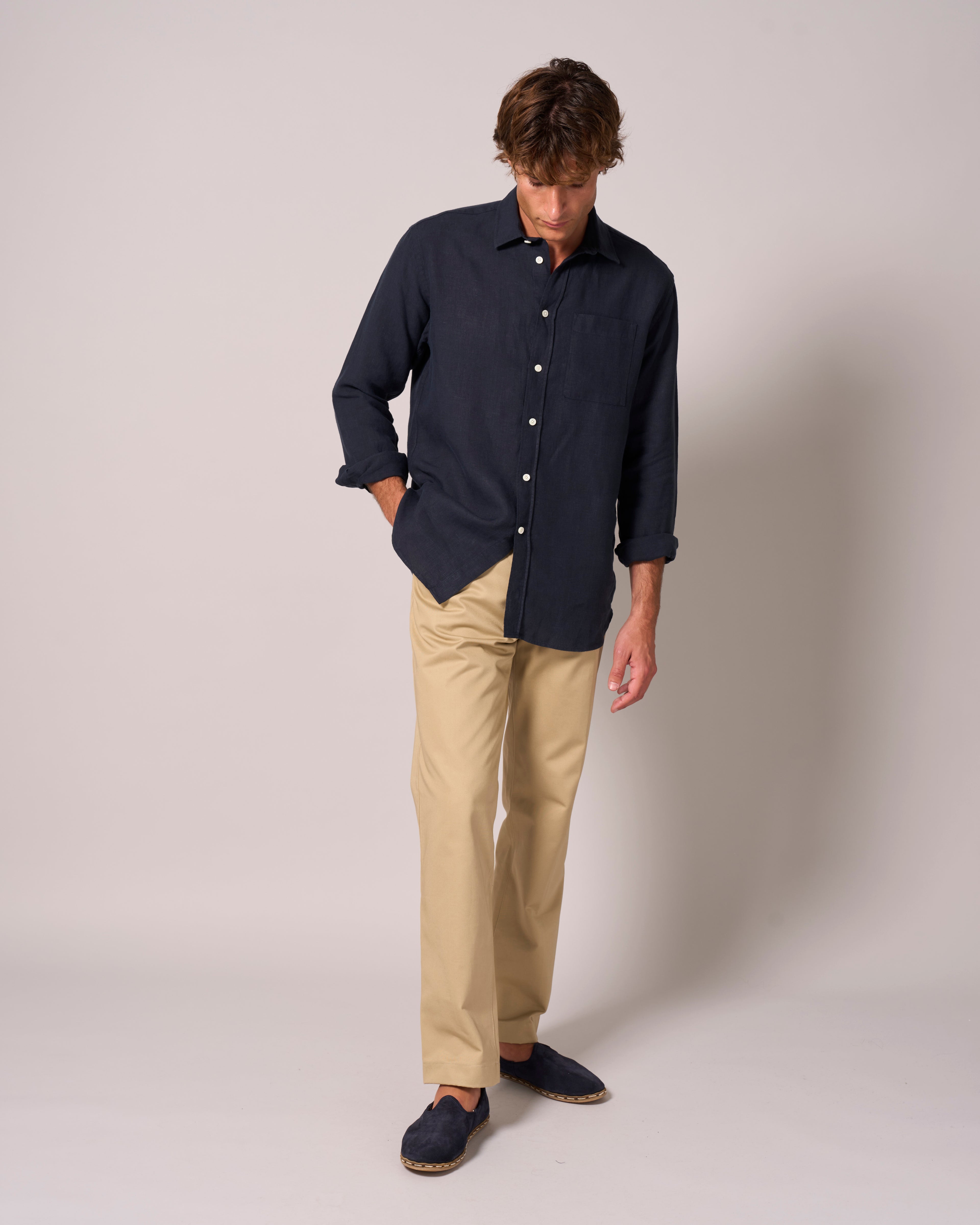 Cotton Chino Trouser Beige