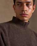 Mock Neck Chocolate Melange