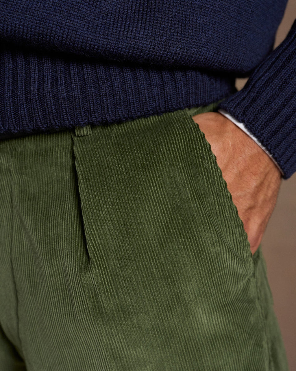 Straight Leg Trouser Olive
