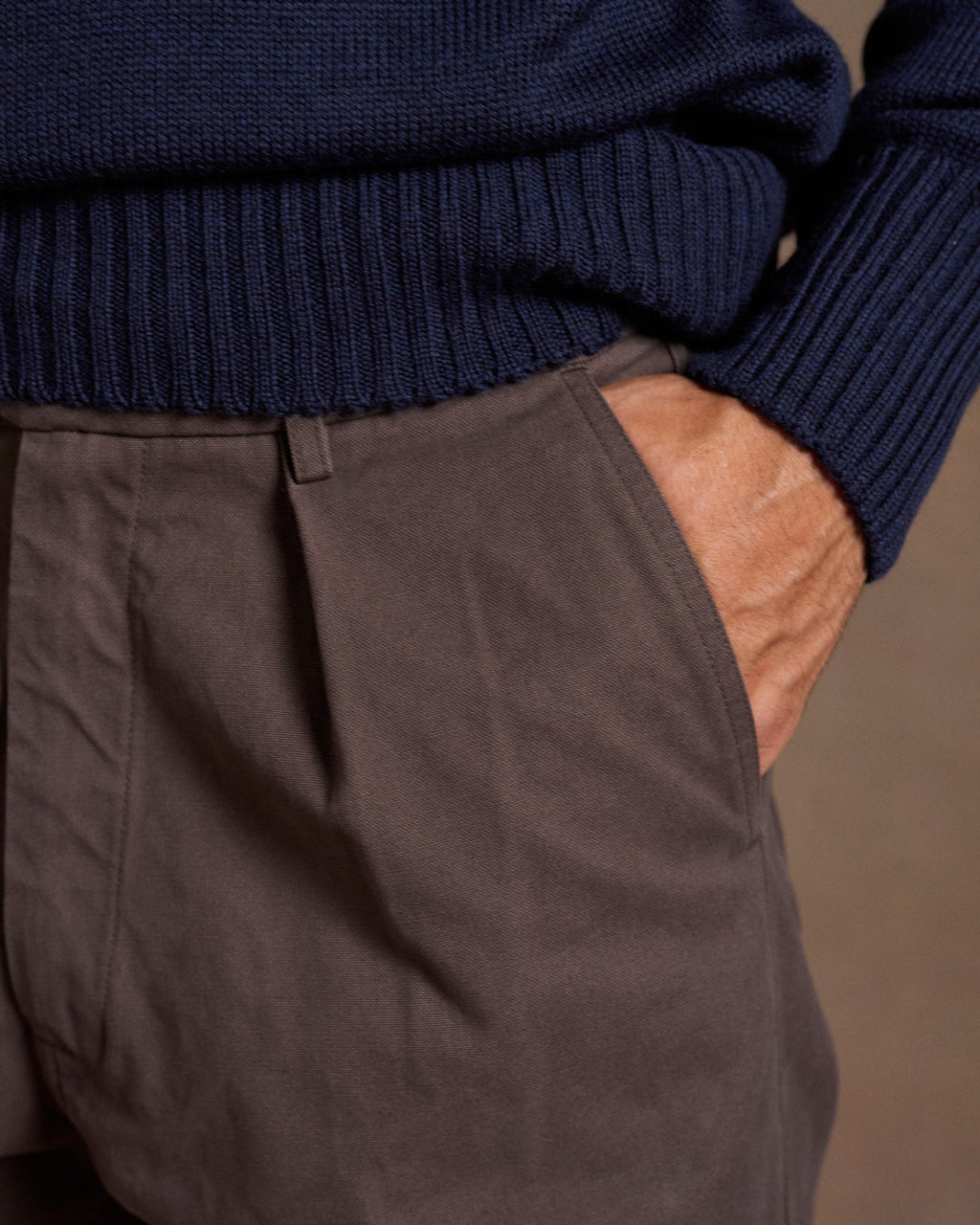 Straight Leg Trouser Umber Brown