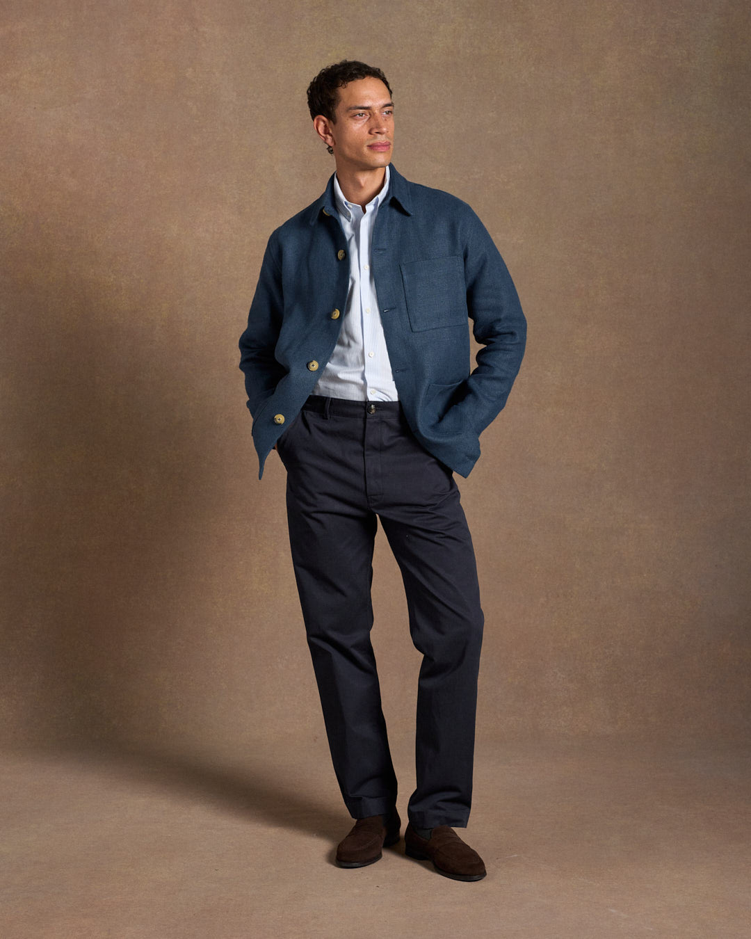 Cotton Chino Trouser Navy