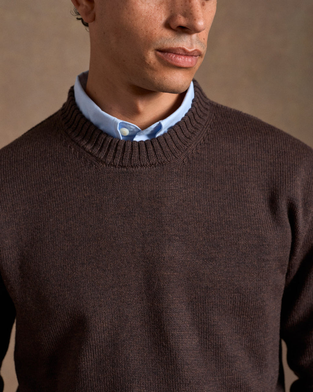 Crewneck Chocolate Grain