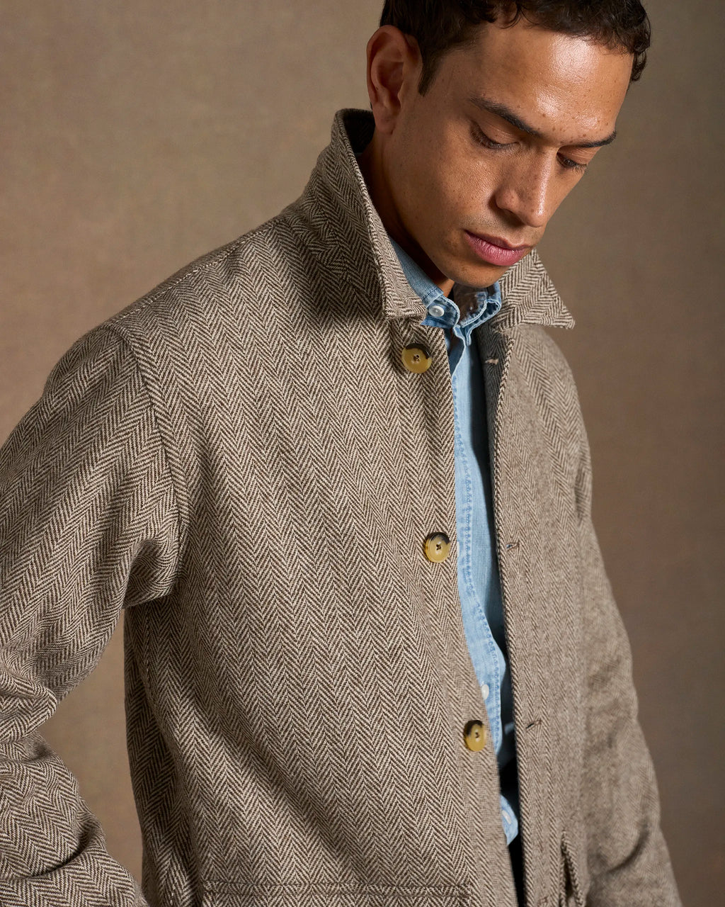 Field Jacket Burnt Herringbone