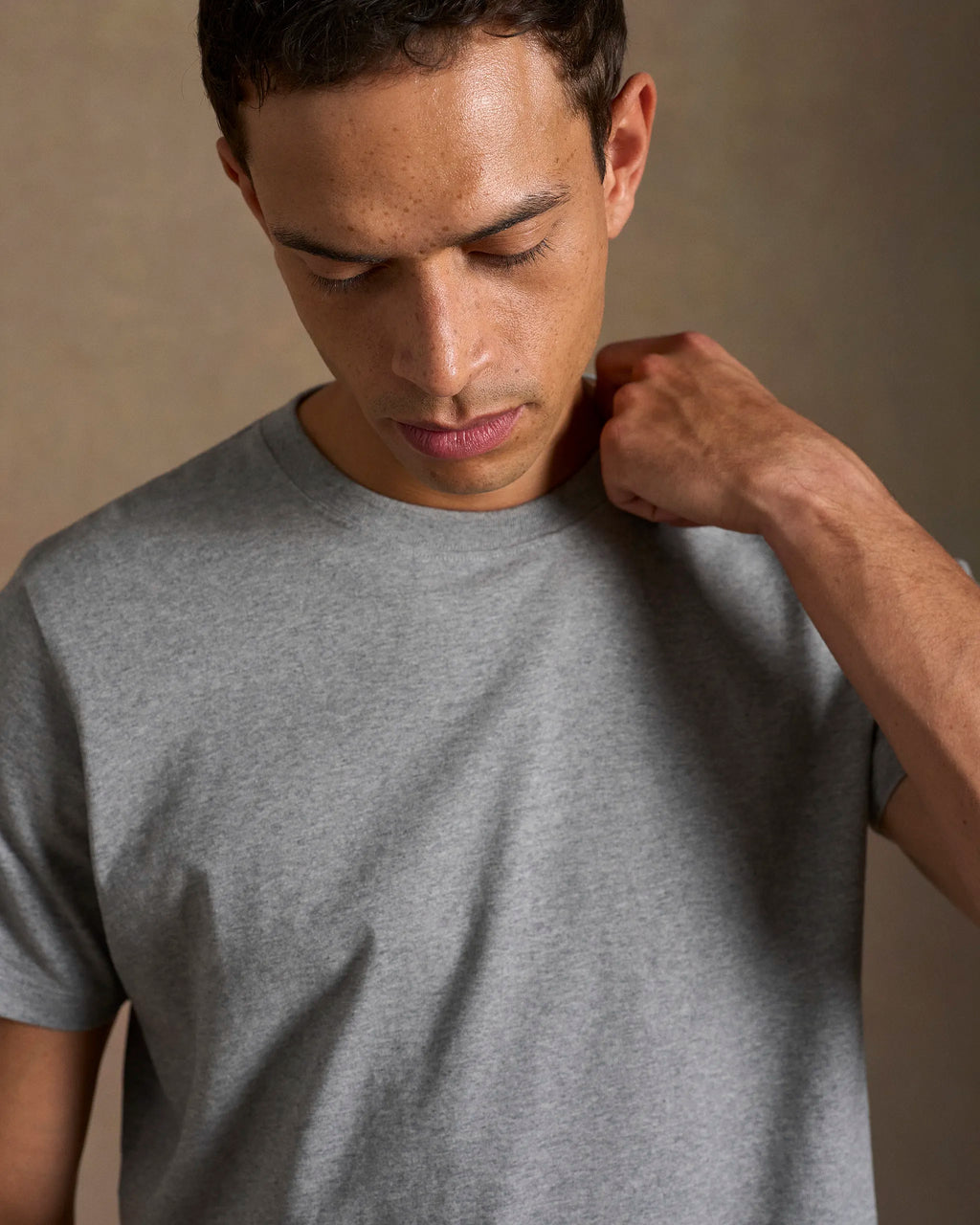 Short Sleeve T Shirt Light Grey