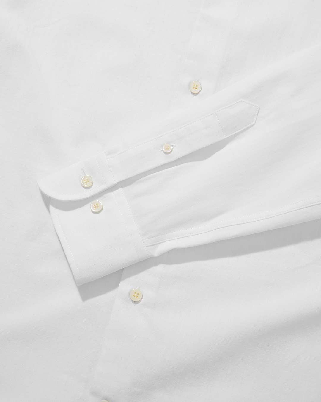 Cotton Linen Formal Shirt Pure White