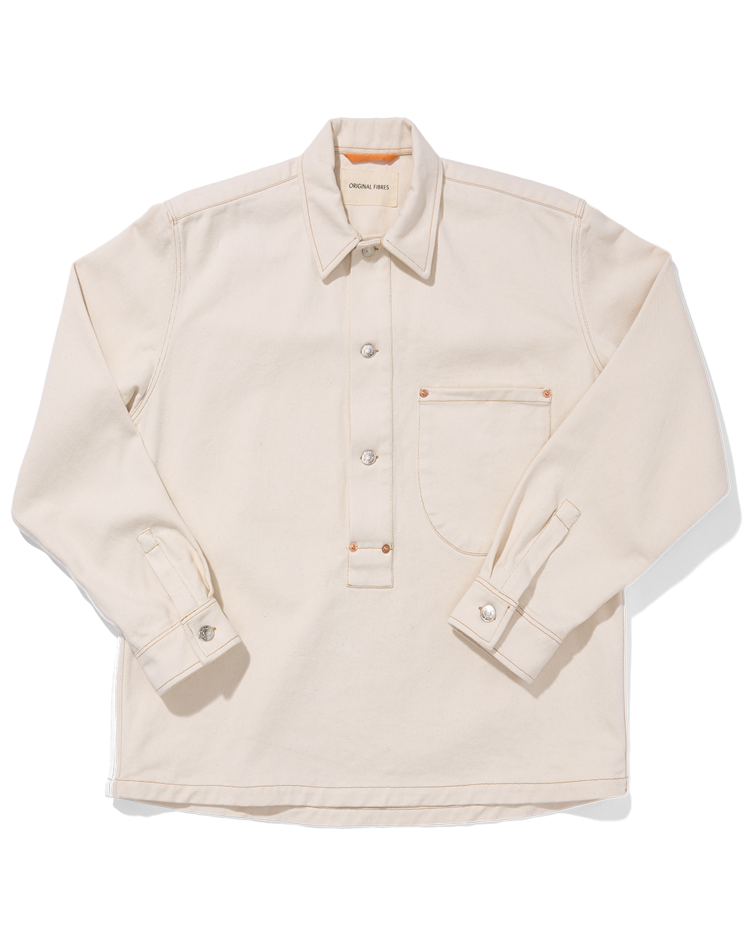 Organic Denim Cowboy Smock Ecru