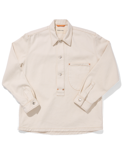 Organic Denim Cowboy Smock Ecru