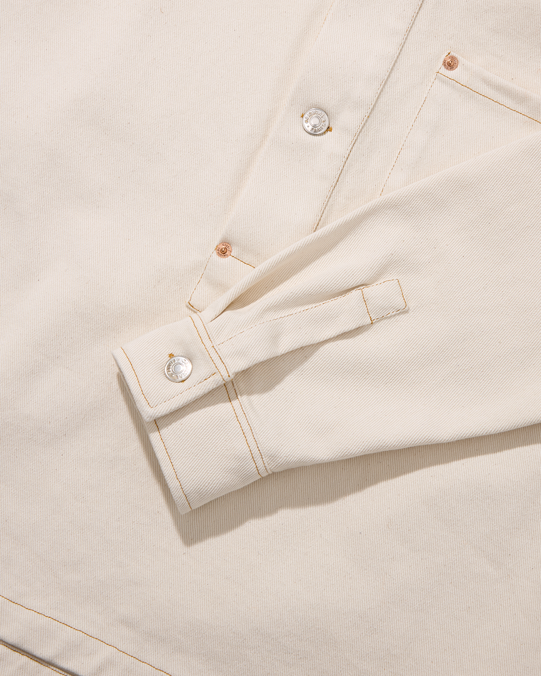 Organic Denim Cowboy Smock Ecru