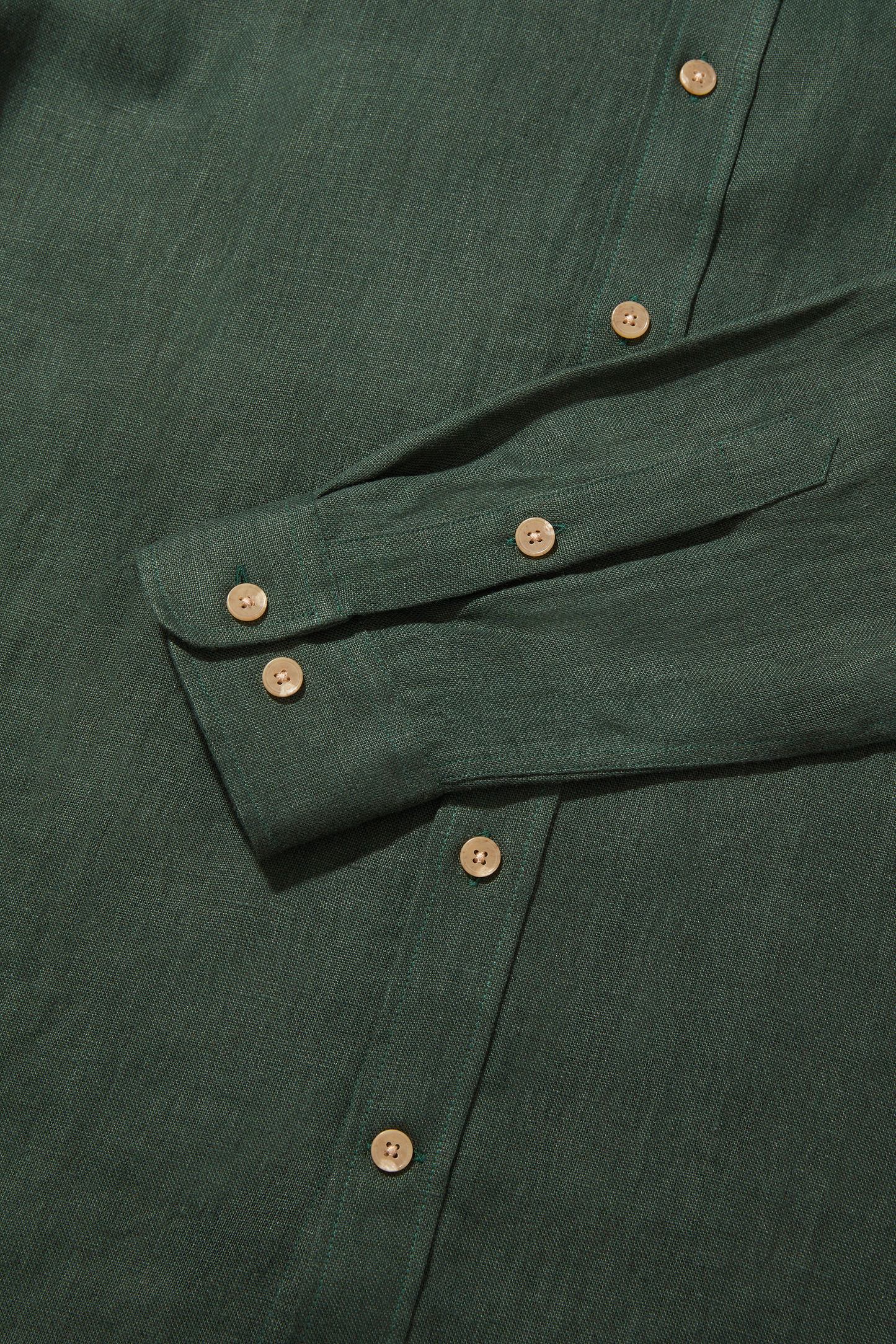 Heavy Linen Grandpa Forest Green