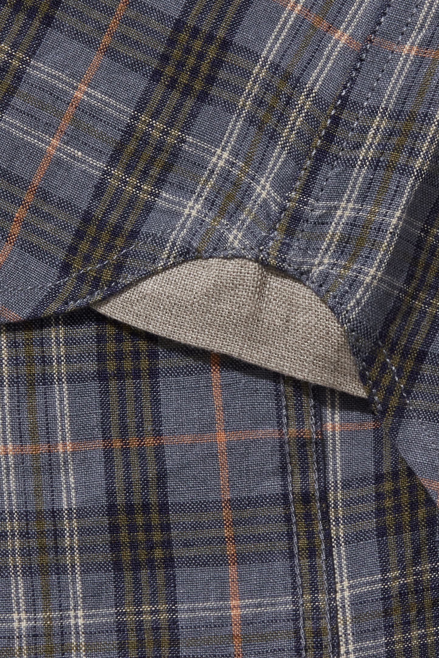 Heavy Linen Signature Heather Check