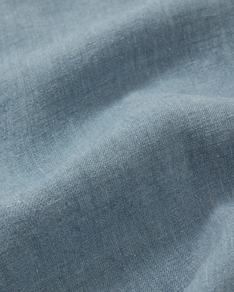 Double Pleated Trouser Blue Grey