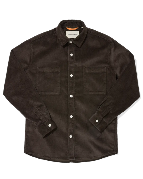 Heavy Corduroy Utility Shirt Dark Brown