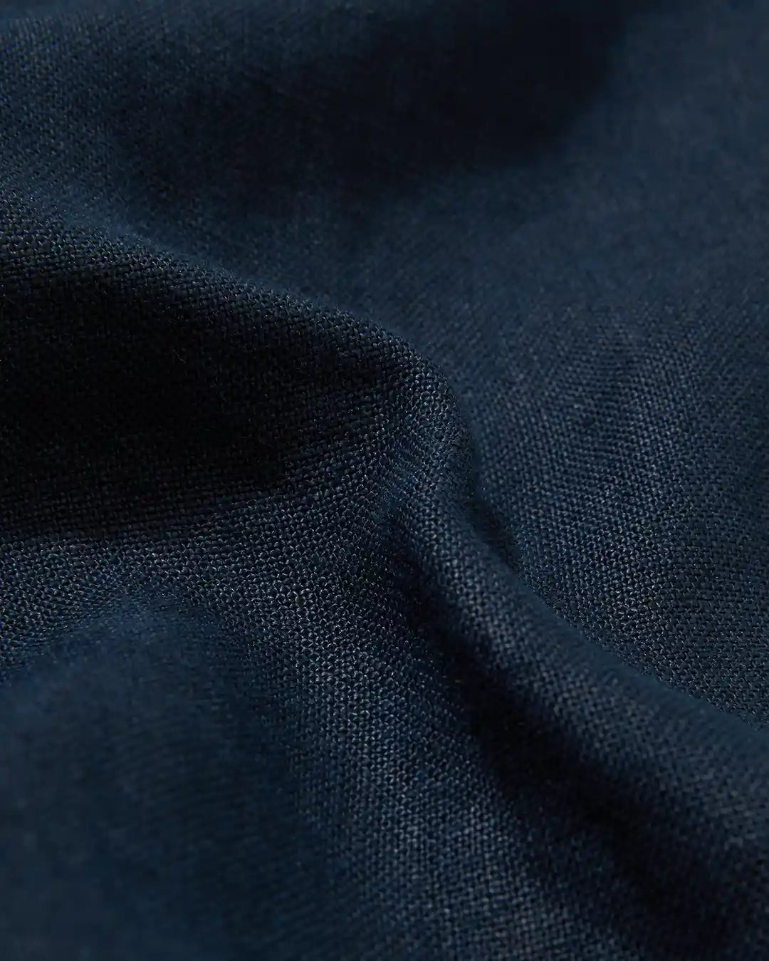 Heavy Linen Long Sleeve Smock Midnight
