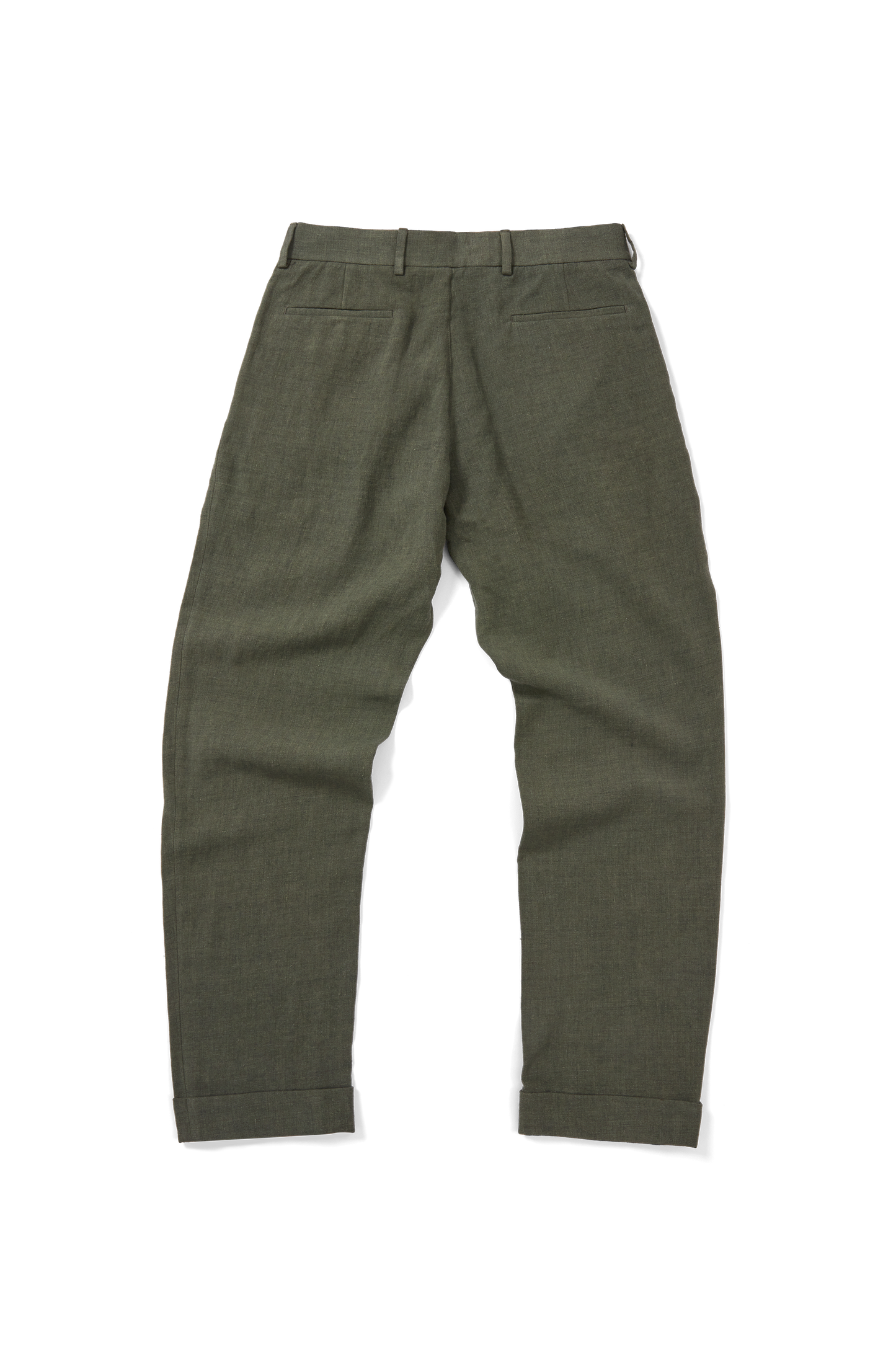 Double Pleated Trouser Dusty Green
