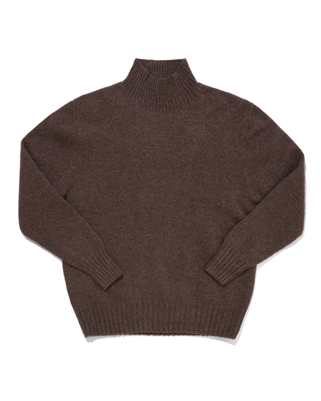 Mock Neck Chocolate Melange