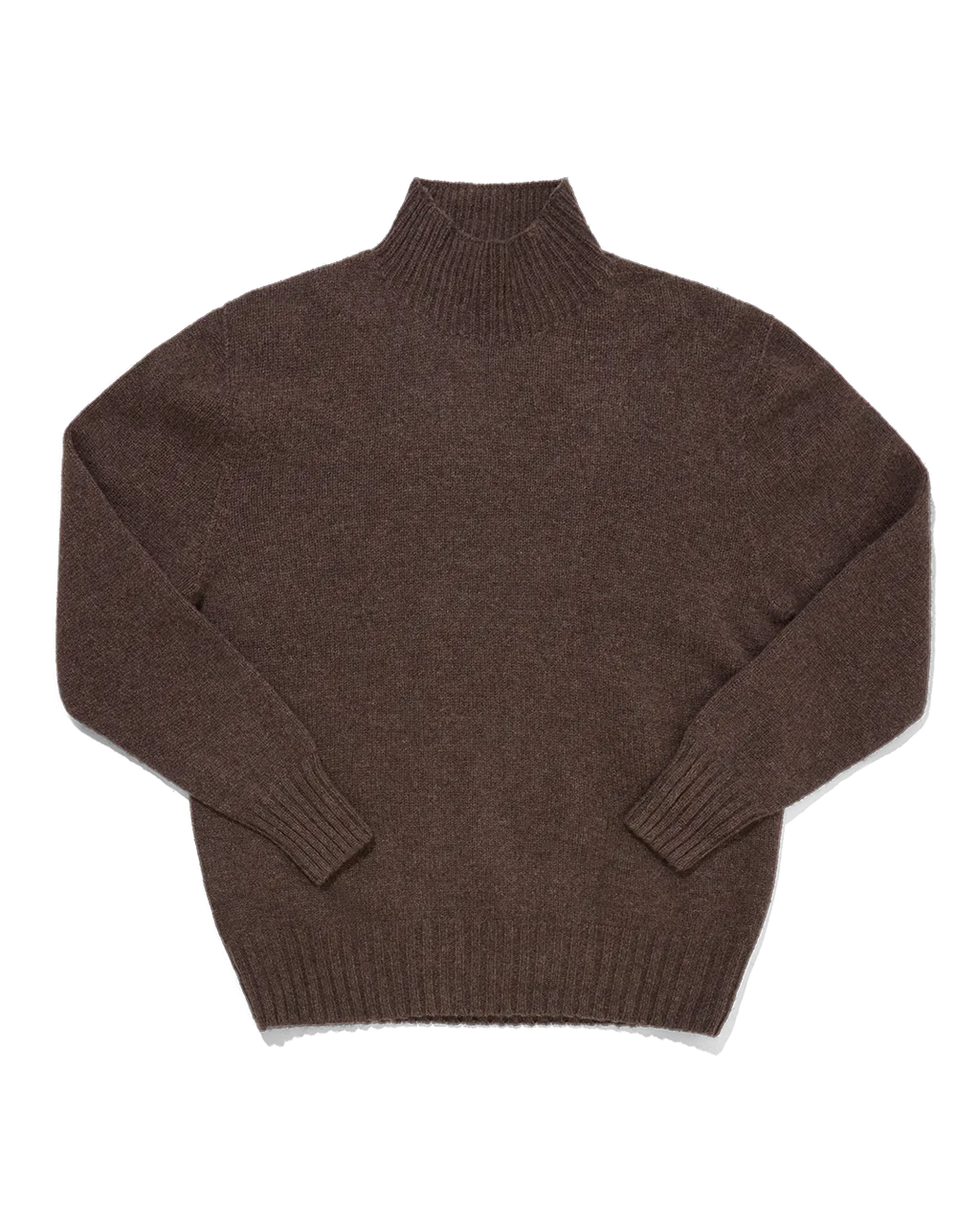 Mock Neck Chocolate Melange