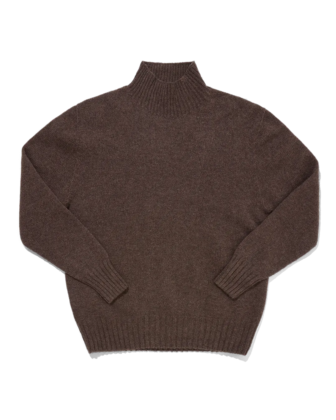 Mock Neck Chocolate Melange