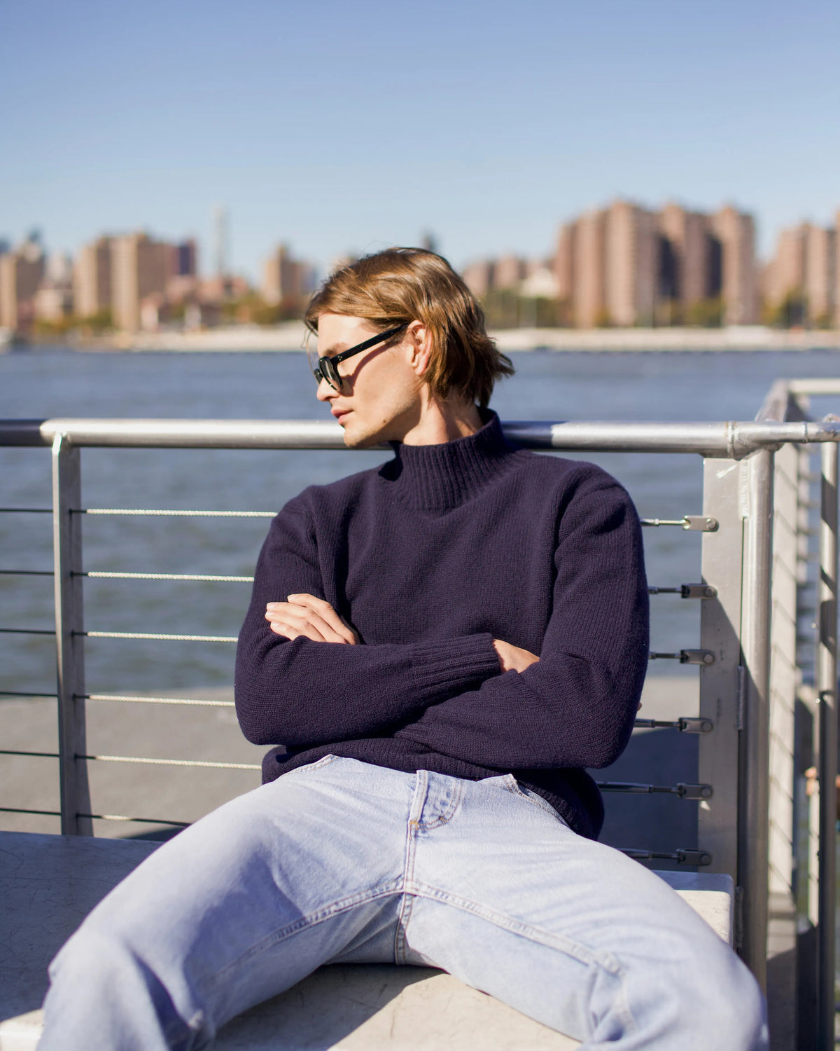 Mock Neck Midnight
