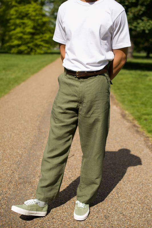 Wide Leg Trouser Olive