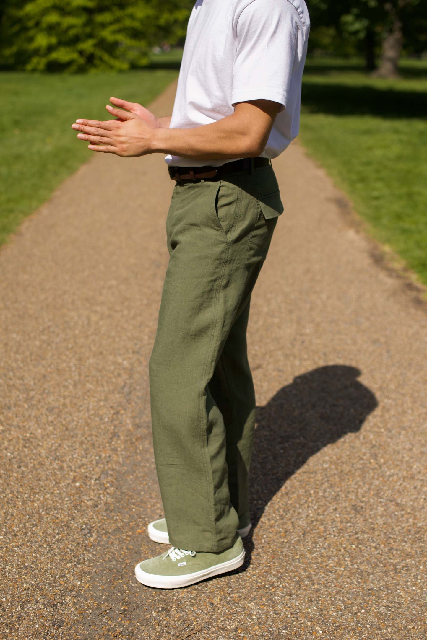 Wide Leg Trouser Olive