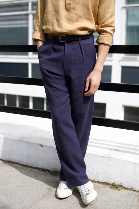 Summer Straight Legs Soft Navy