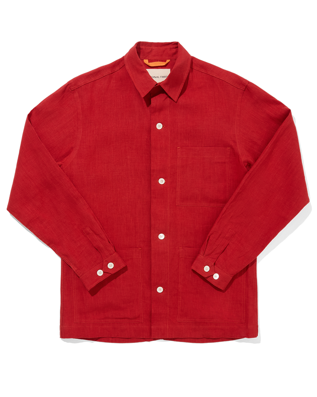 Linen Beach Jacket Cardinal Red