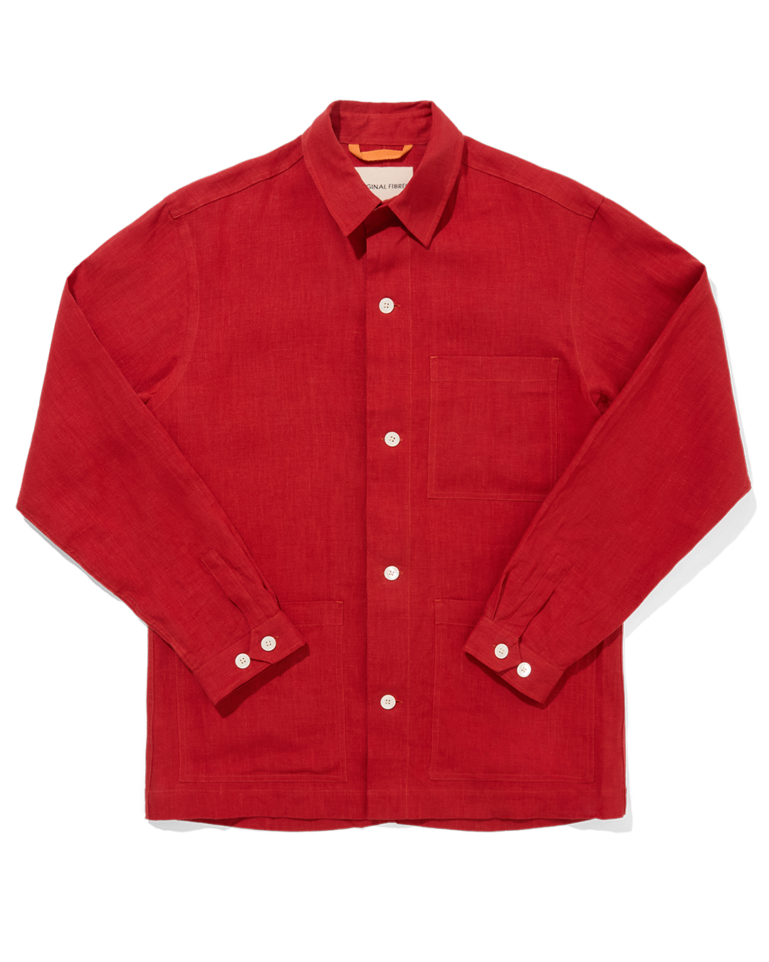 Linen Beach Jacket Cardinal Red