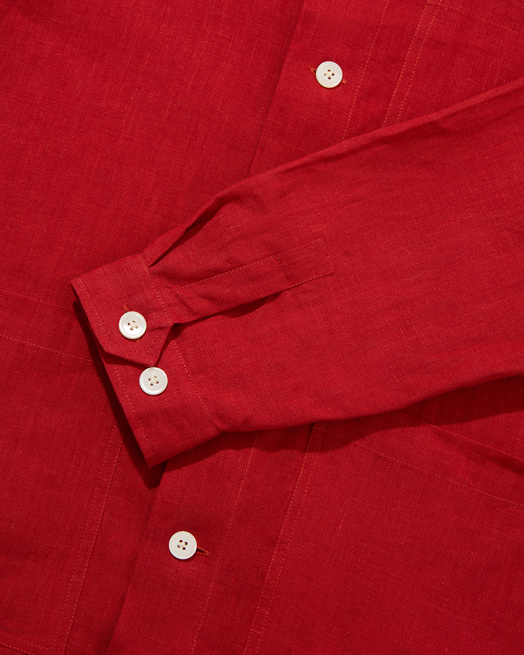 Linen Beach Jacket Cardinal Red