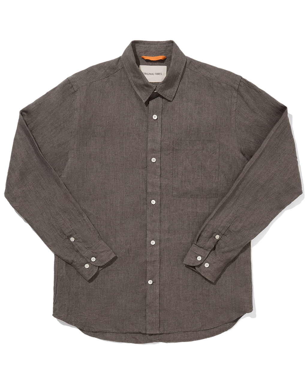 Linen Signature Shirt Taupe