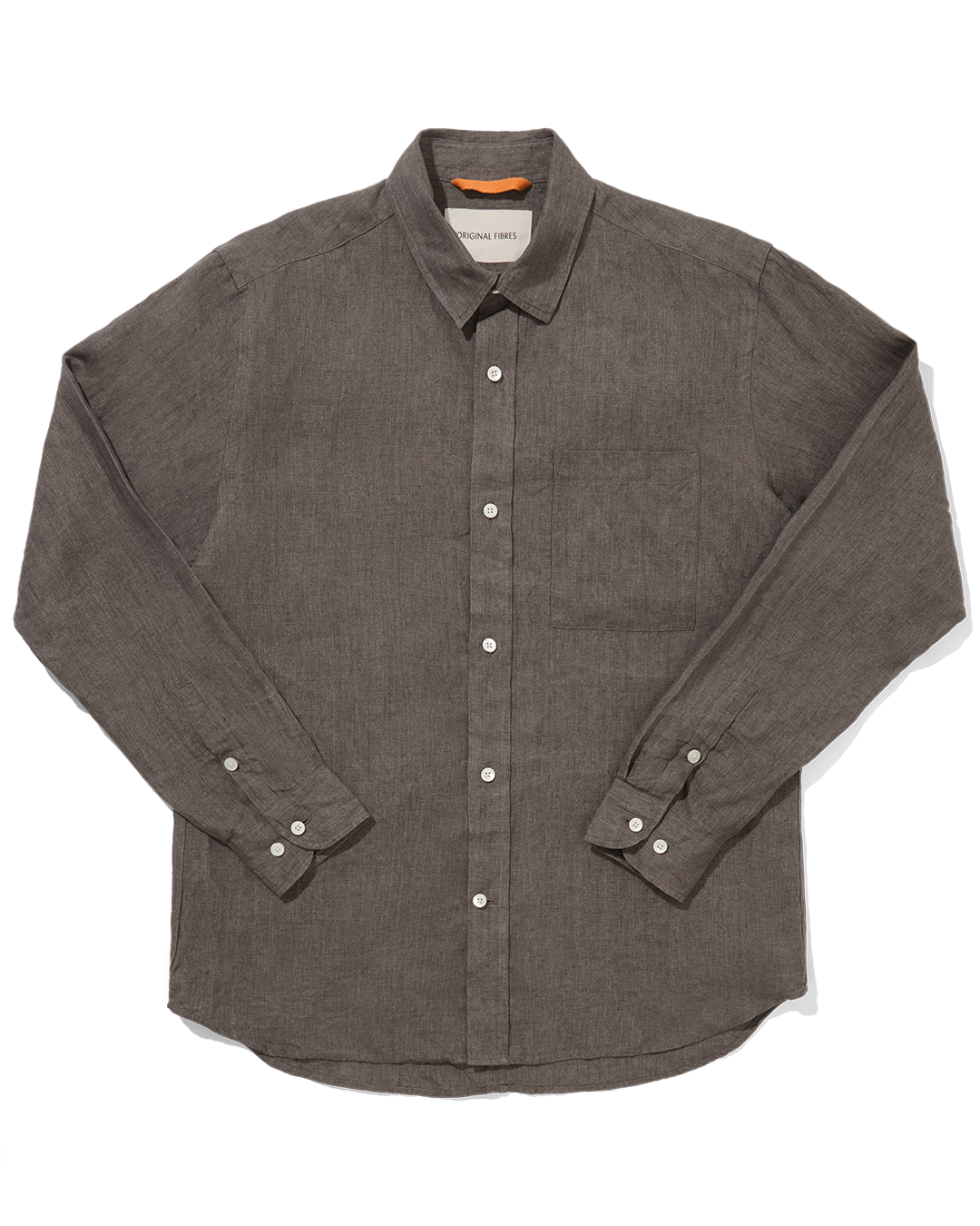 Linen Signature Shirt Taupe